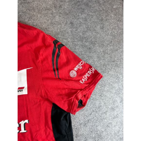 Puma Scuderia Ferrari F1 Racing Team T Shirt Mens XL Red White Santander Shell - Picture 4 of 10